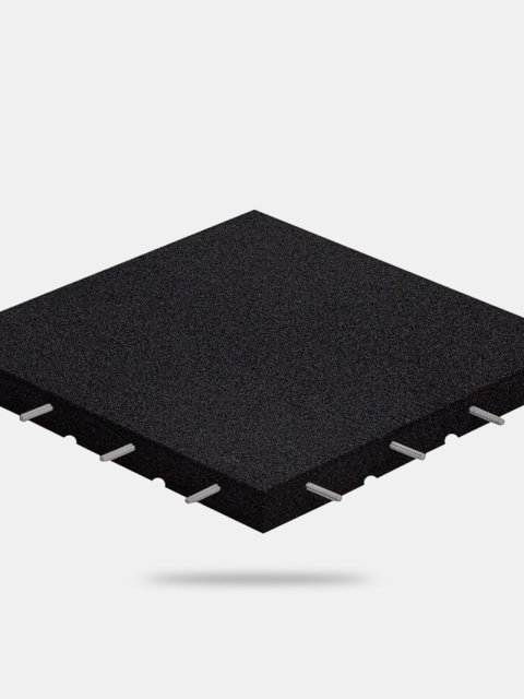 Mata puzzle Basic Black grubość 10mm czarna na siłownię, fitness, crosfit