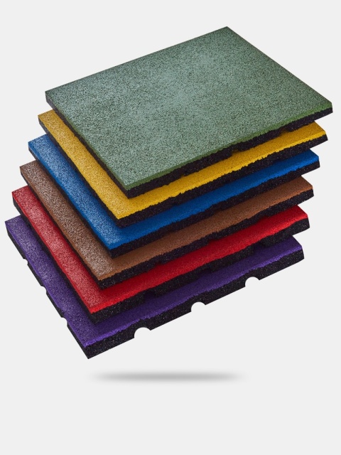 Płyty EPDM czerwona i niebieska